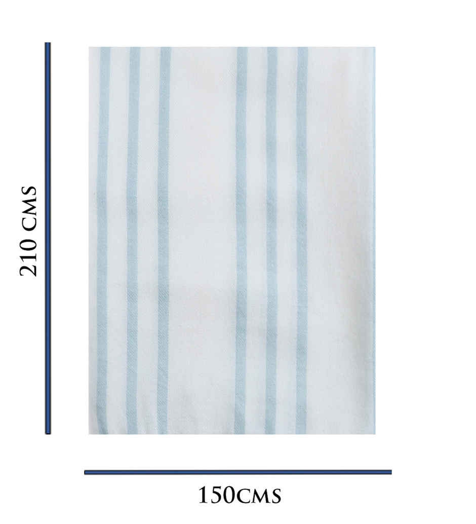 Casacraft by Pepperfry Acrylic Sofa Throw | Soft Couch | White | 15 x 15 in