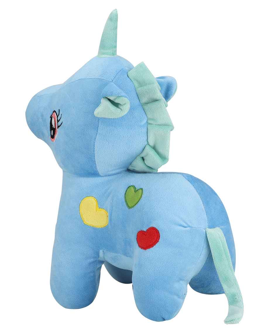 DearJoy Baby Unicorn Soft Toy and Plush Toy Blue - 32cm