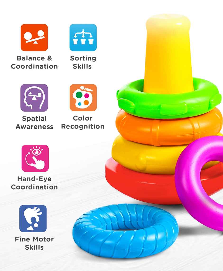 Play Nation Classic Stacking Rings - 5 Rings