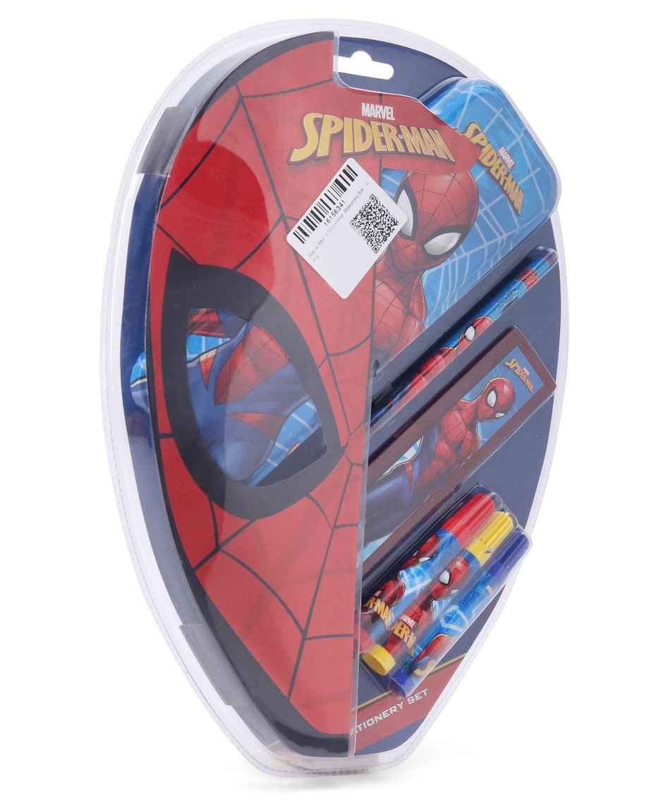 Spiderman Stationery Set (6Pcs) With Spiderman Theme 1 Pencil Case Gift For Kids
