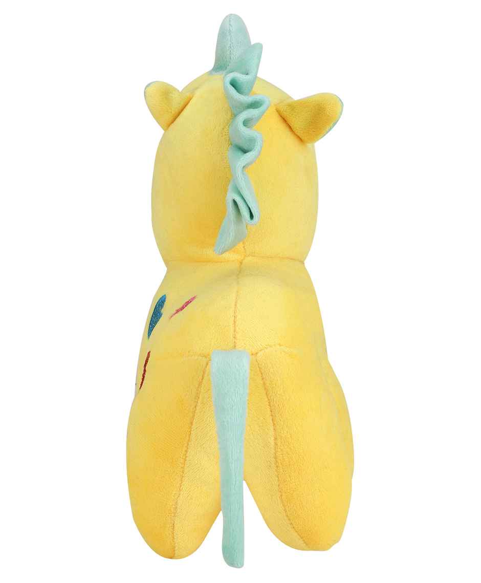 DearJoy Baby Unicorn Soft Toy and Plush Toy Yellow - 32cm