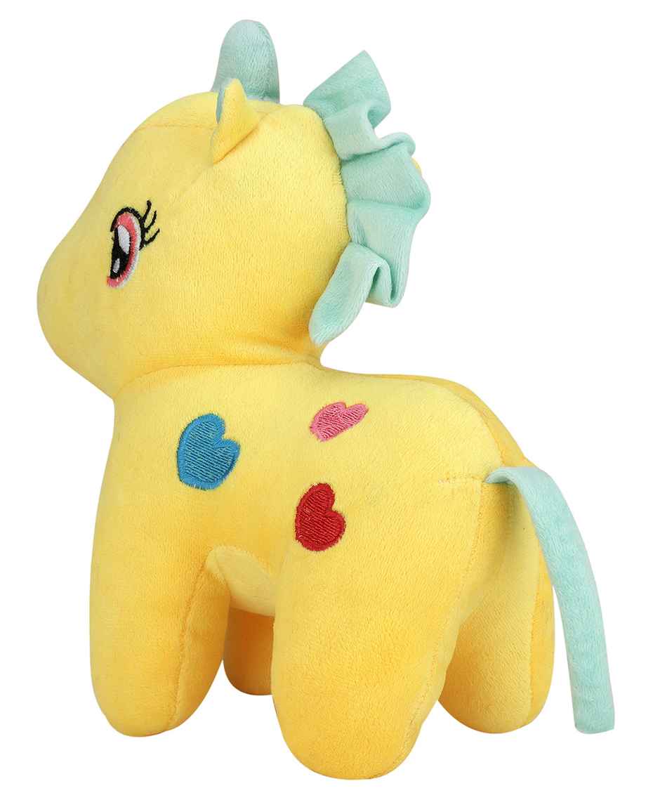 DearJoy Baby Unicorn Soft Toy and Plush Toy Yellow - 32cm