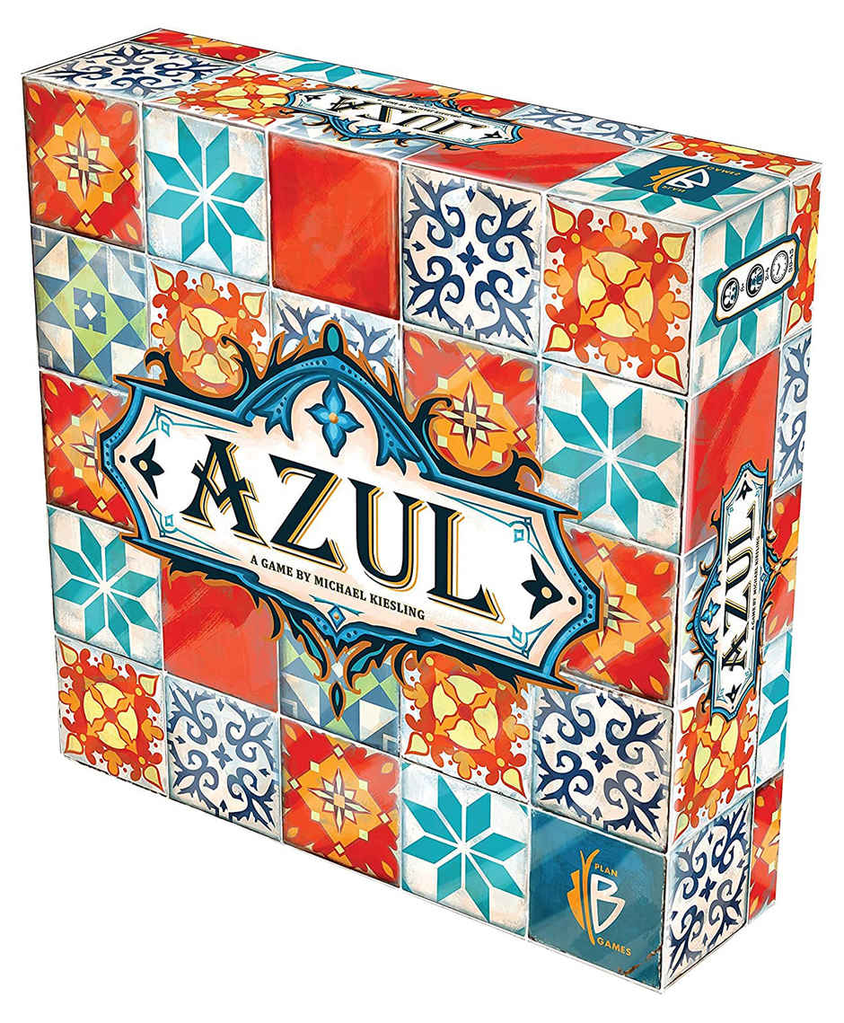 Awestuffs Azul Game Strategy Tile Placement Family Board Games for Adults and Kids 2 to 4 Players