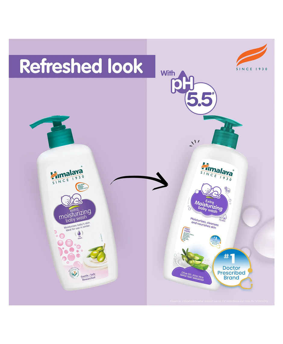 Himalaya Extra Moisturizing Baby Wash with pH 5.5