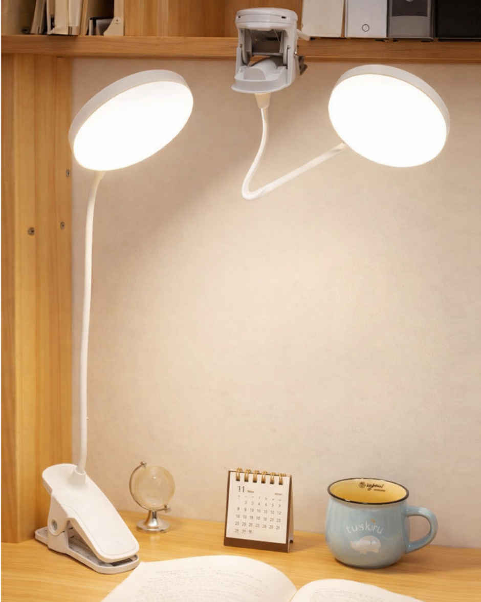 Homesake LED Wall Mounted Reading Lamp with Flexible Gooseneck, Adjustable Bedside Study Light