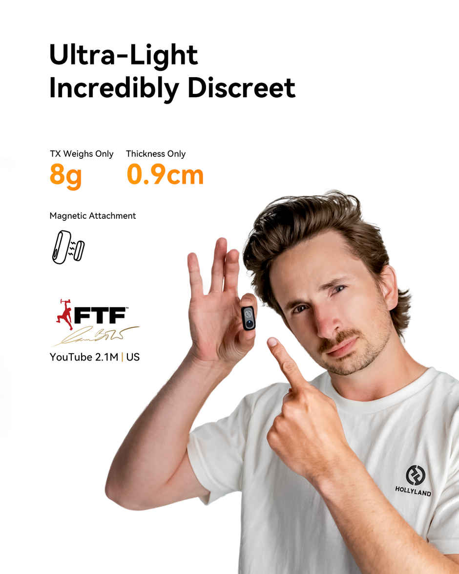 Hollyland Lark A1 Duo Wireless Microphone | Black