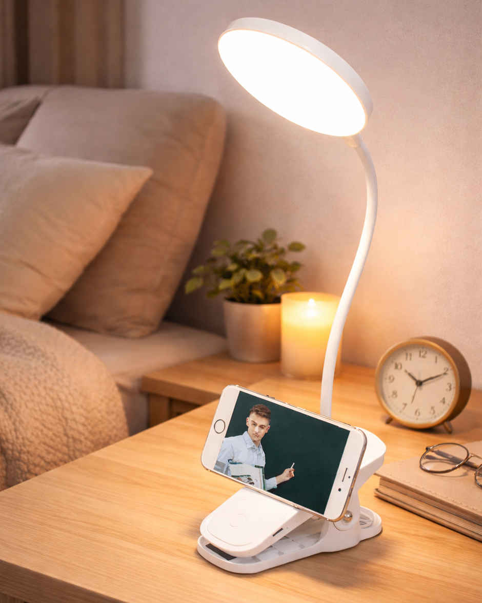Homesake LED Wall Mounted Reading Lamp with Flexible Gooseneck, Adjustable Bedside Study Light