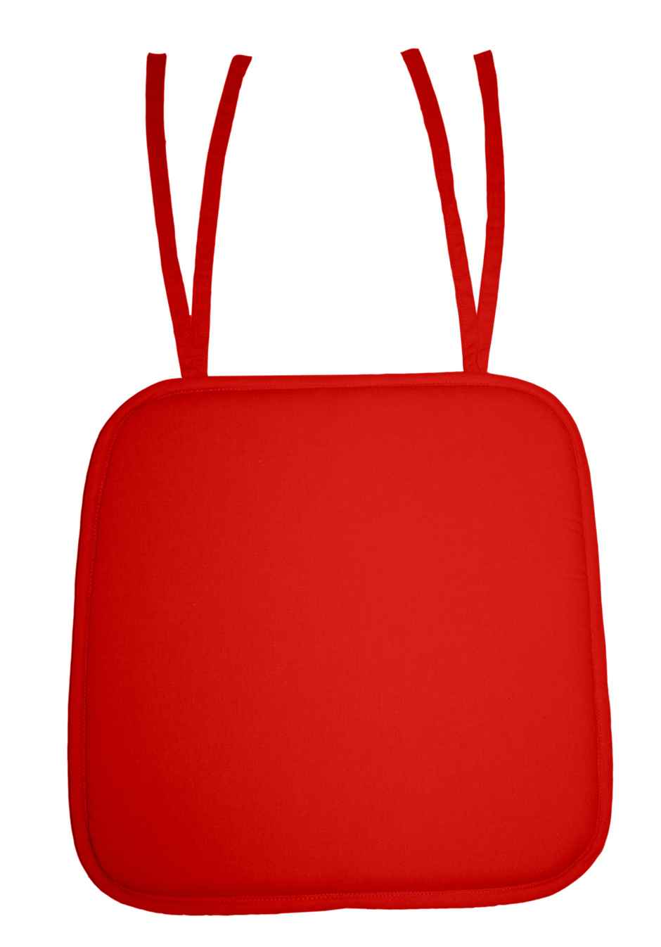 Lushomes Reversible Chair Pads - Red | 15 x 15 inch