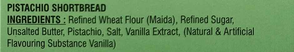 Karachi Bakery Pistachio Shortbread