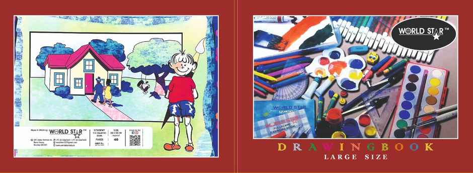 ABK Drawing Book Unruled 36 Pages 37 x 27 cm