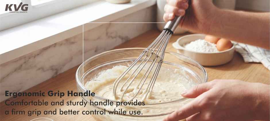 KVG Stainless Steel Whisk Hand Beater Durable Kitchen Whisk