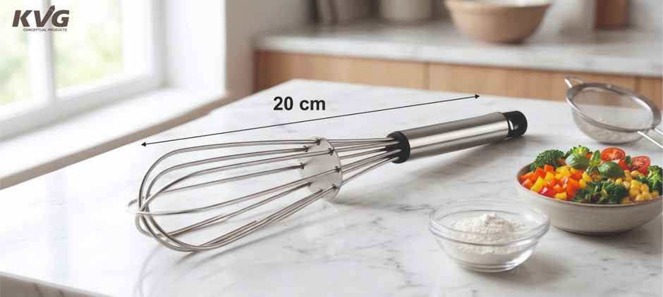 KVG Stainless Steel Whisk Hand Beater Durable Kitchen Whisk