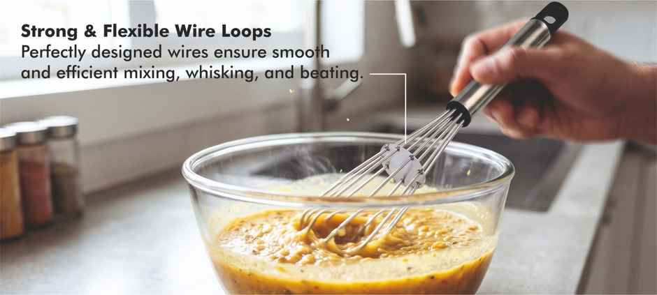 KVG Stainless Steel Whisk Hand Beater Durable Kitchen Whisk