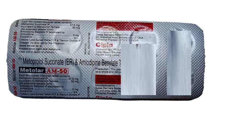 Metolar AM-50 Tablet ER