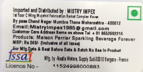PERRIER Maison Sparkling Beverage Forever Lime