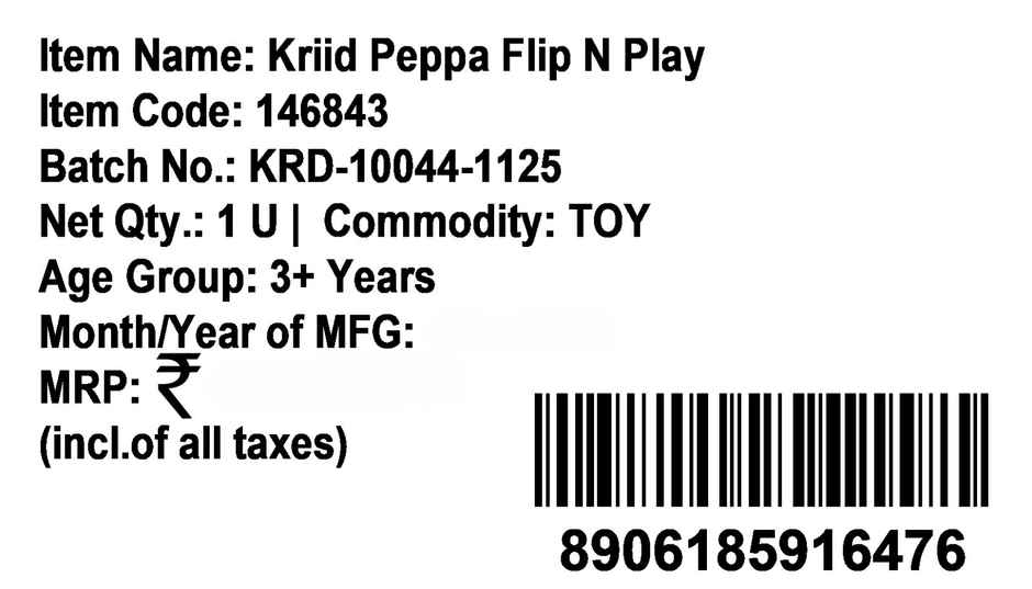 Kriiddaank Peppa Flip N Play