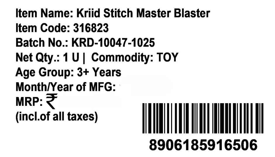Kriiddaank Stitch Master Blaster