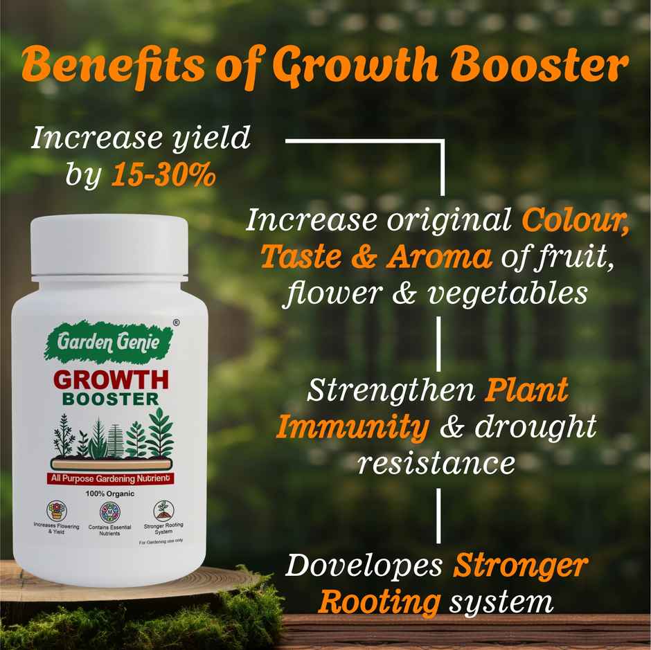 Garden Genie Growth Booster for Plants | Organic Liquid Fertilizer for Plant Boost