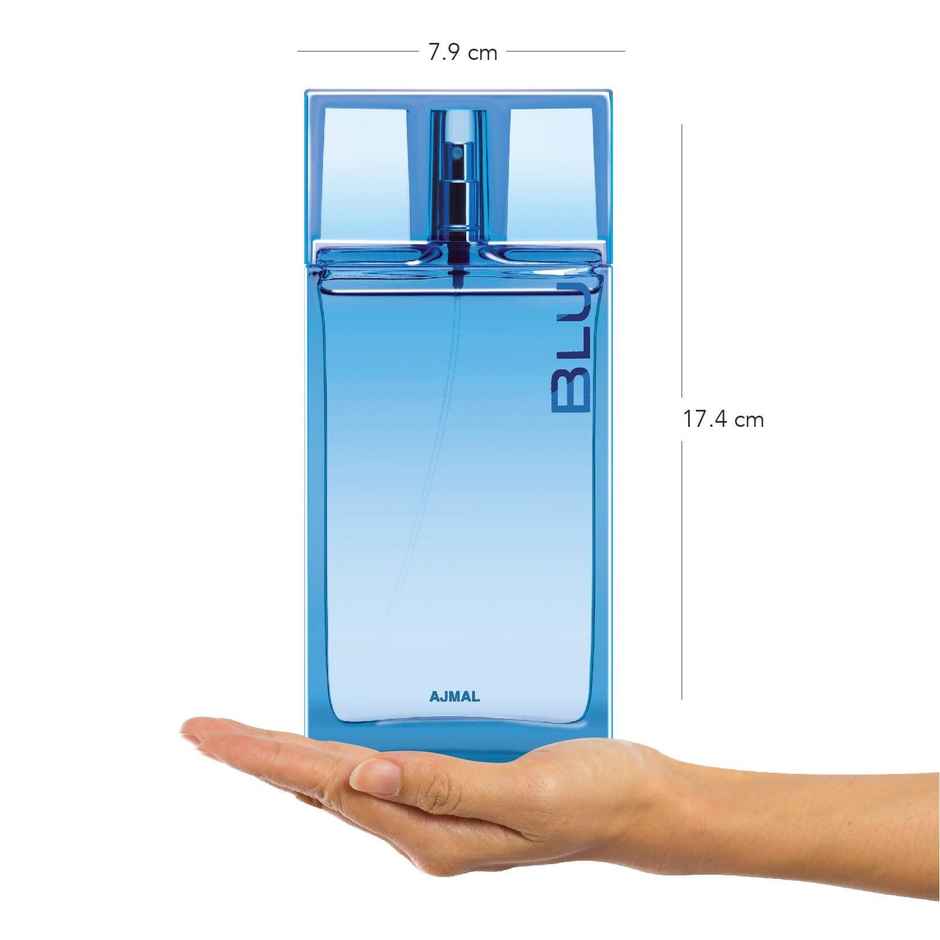 Ajmal Blu Edp Ml Long Lasting Scent Spray Citrus Perfume Gift For Men