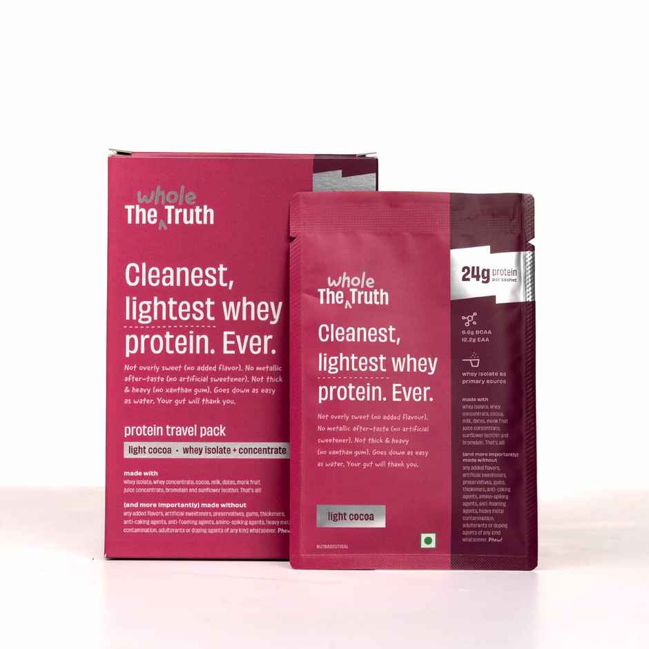 The Whole Truth Light Cocoa Whey 24G Protein Pack of 6