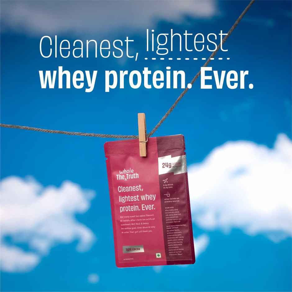 The Whole Truth Light Cocoa Whey 24G Protein Pack of 6