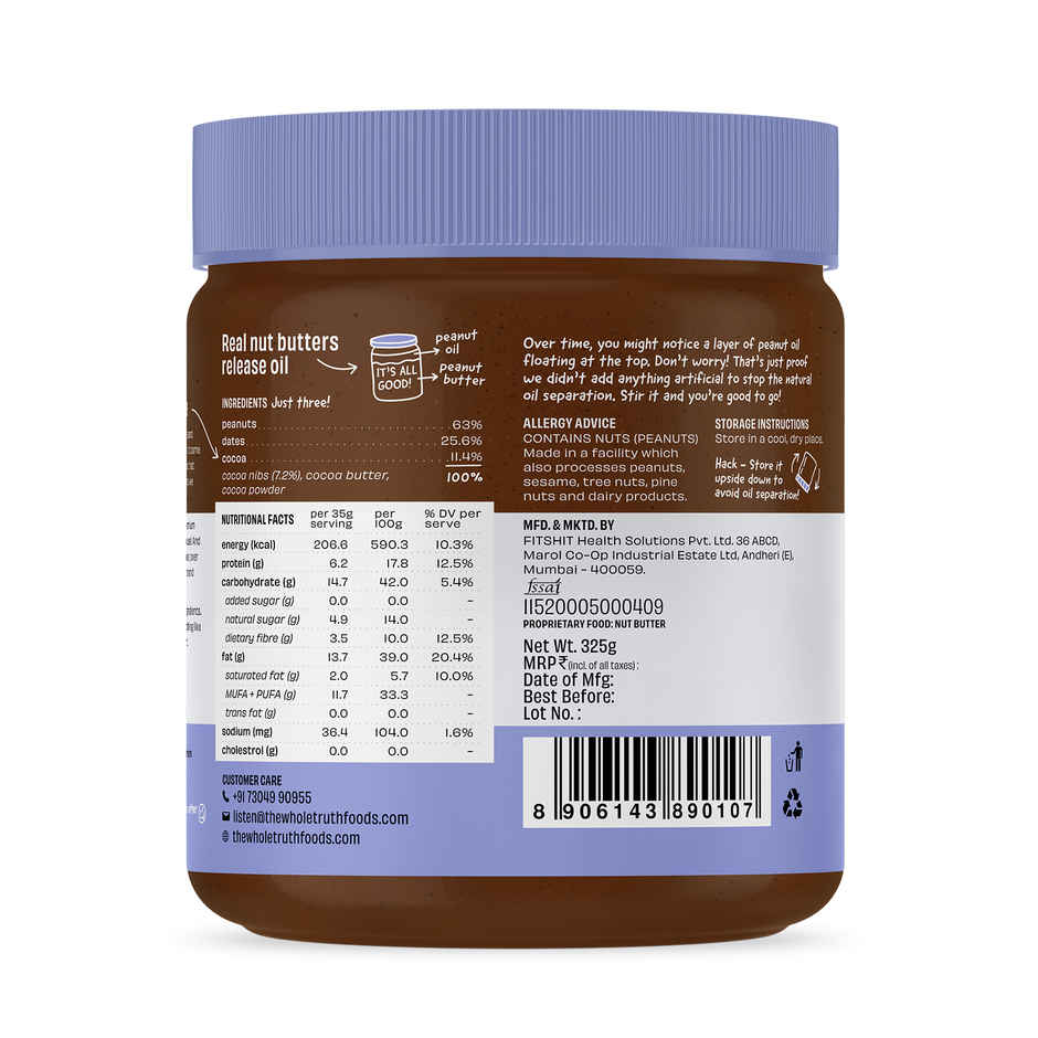 The Whole Truth Creamy Dark Chocolate Peanut Spread Combo