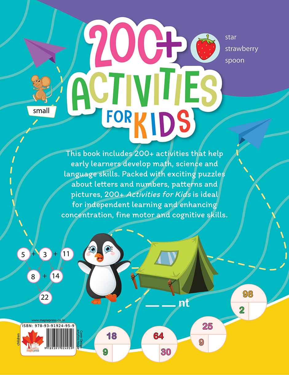 Brain Boosting Activity Book for Kids - 200+ Activities for Age 5+