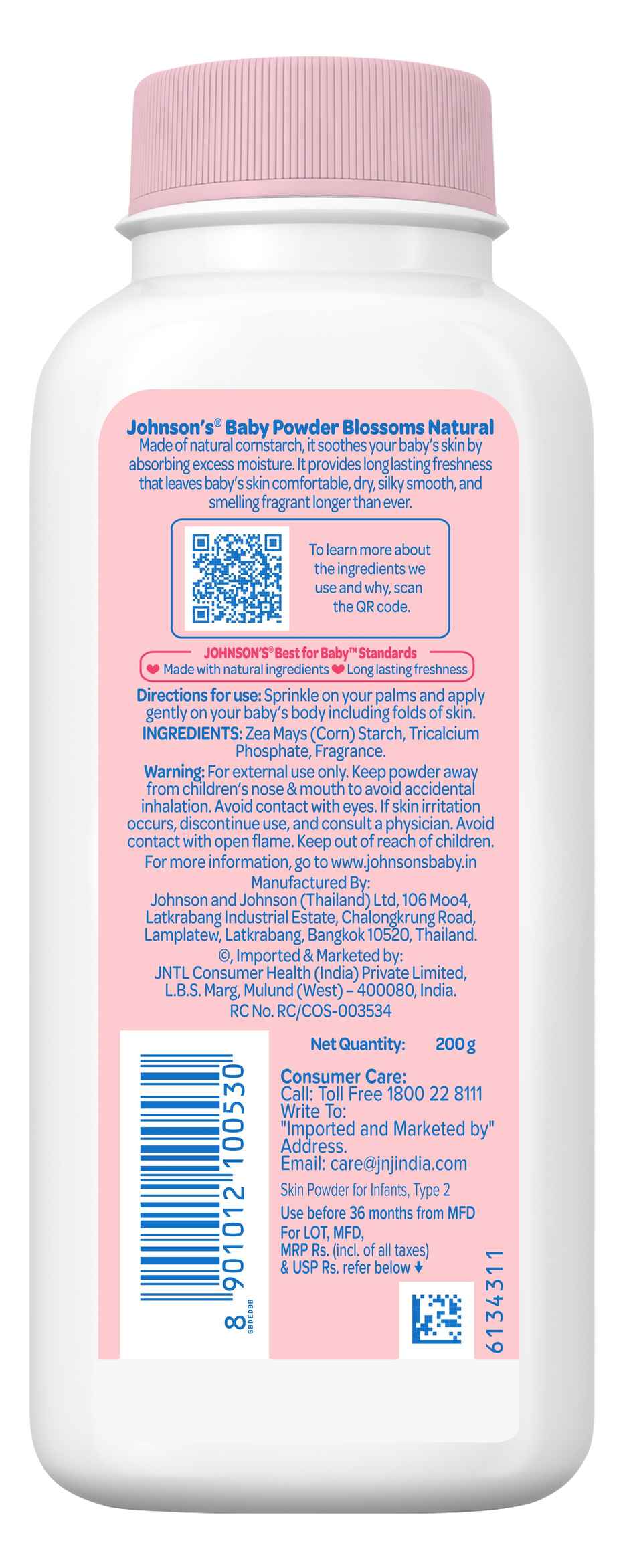 Johnson's Baby Powder Blossoms Natural