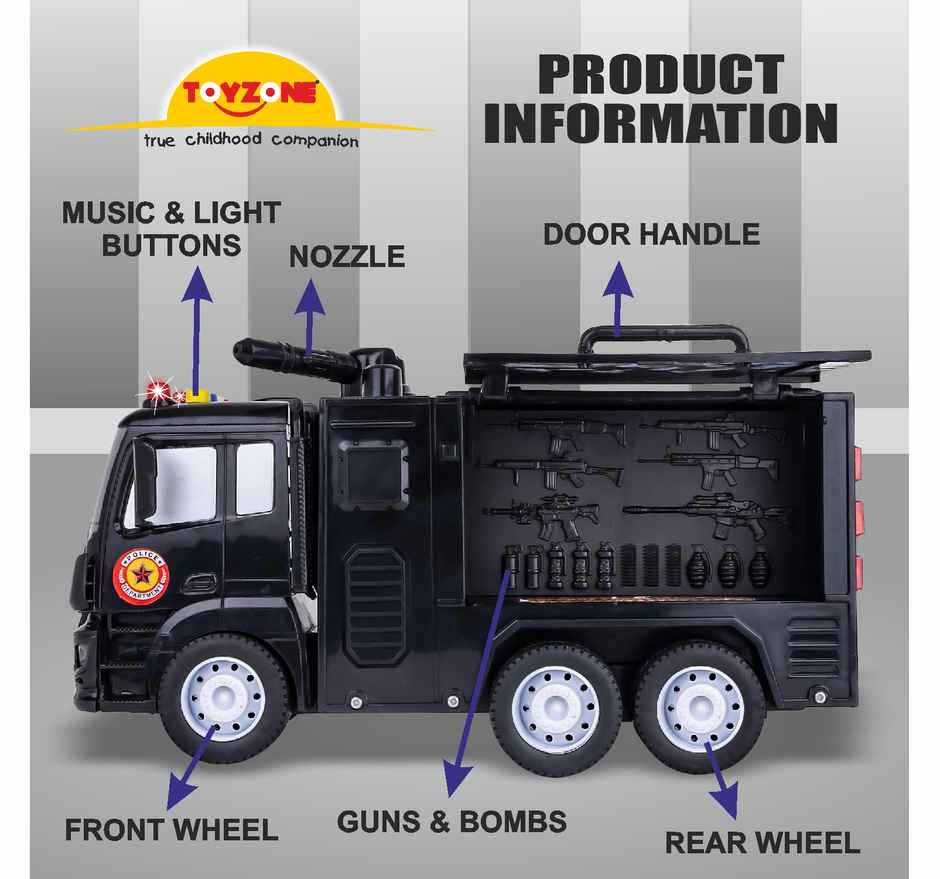 Toyzone Police Patrol- Guns and Bombs 73796