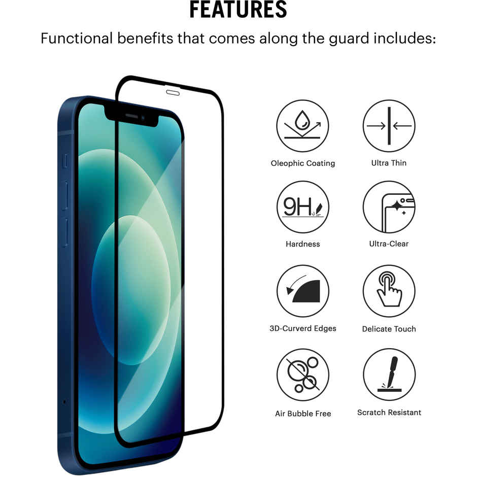DailyObjects iPhone 16 Pro Max - Sheath Screen Protector with Applicator Tray