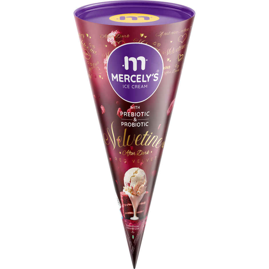 Mercely's Red Velvet Velvetine Ice Cream Cone (Pack)