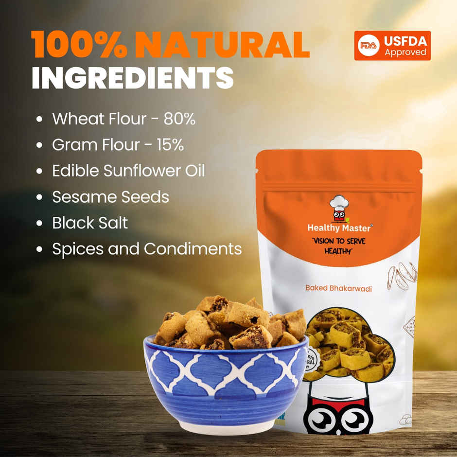 Healthy Master Baked Bhakarwadi