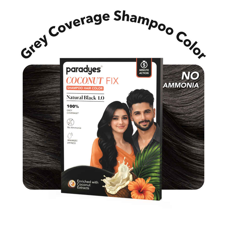 Paradyes Shampoo Hair Color | Natural Black 1.0