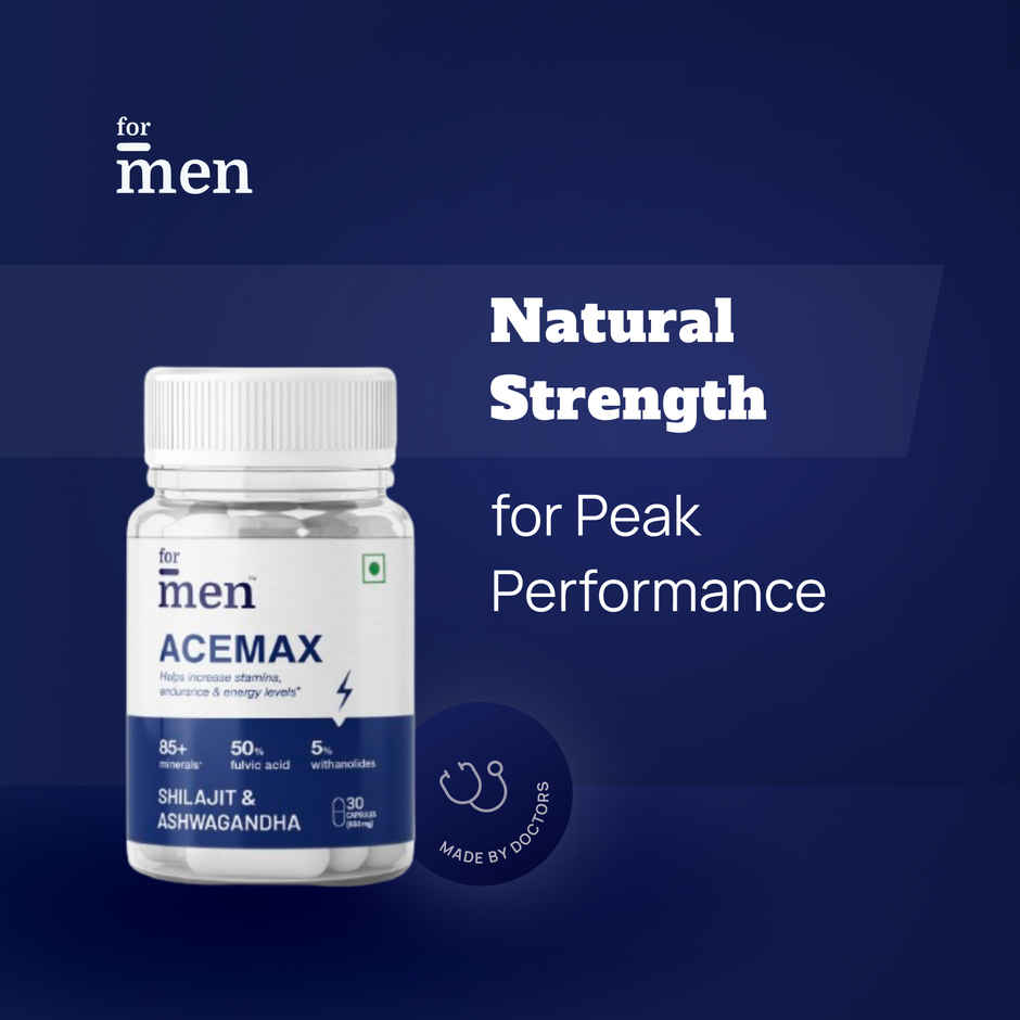 Formen Acemax Shilajit And Ashwagandha Tablets For Men