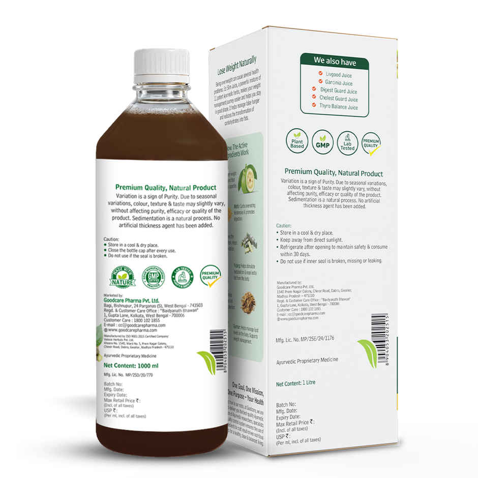 Goodcare Ezi Slim Juice Power Of 11 Ayurvedic Power Helps Boost Metabolism And Promote Weight Loss
