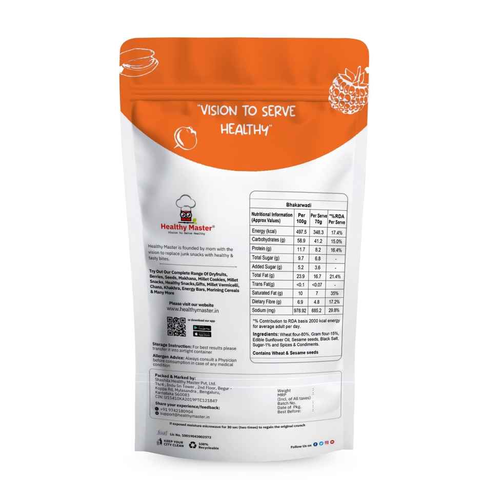 Healthy Master Baked Bhakarwadi