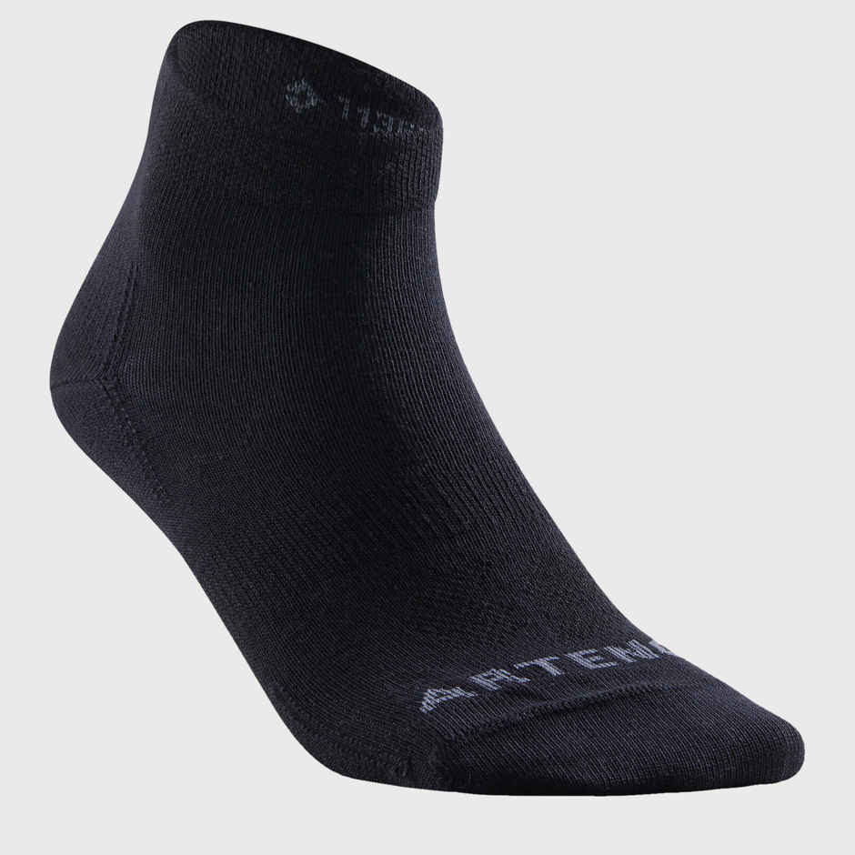Decathlon | Artengo Women's Solid Socks | Black - UK 2.5 - 5