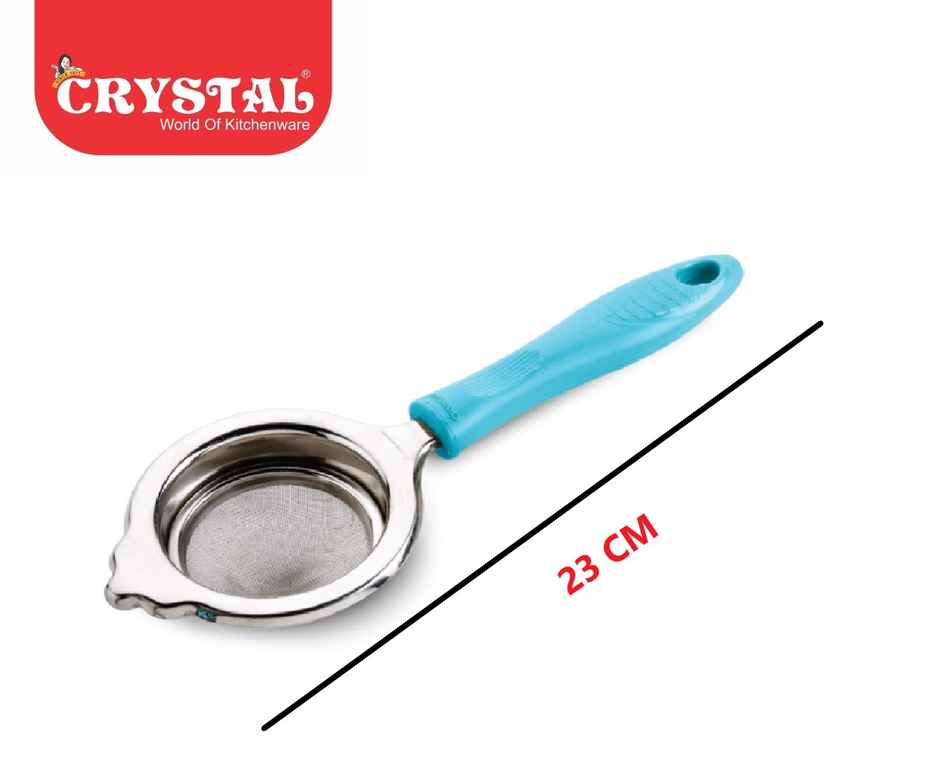 Crystal Stainless Steel Small Strainer, Color May Vary