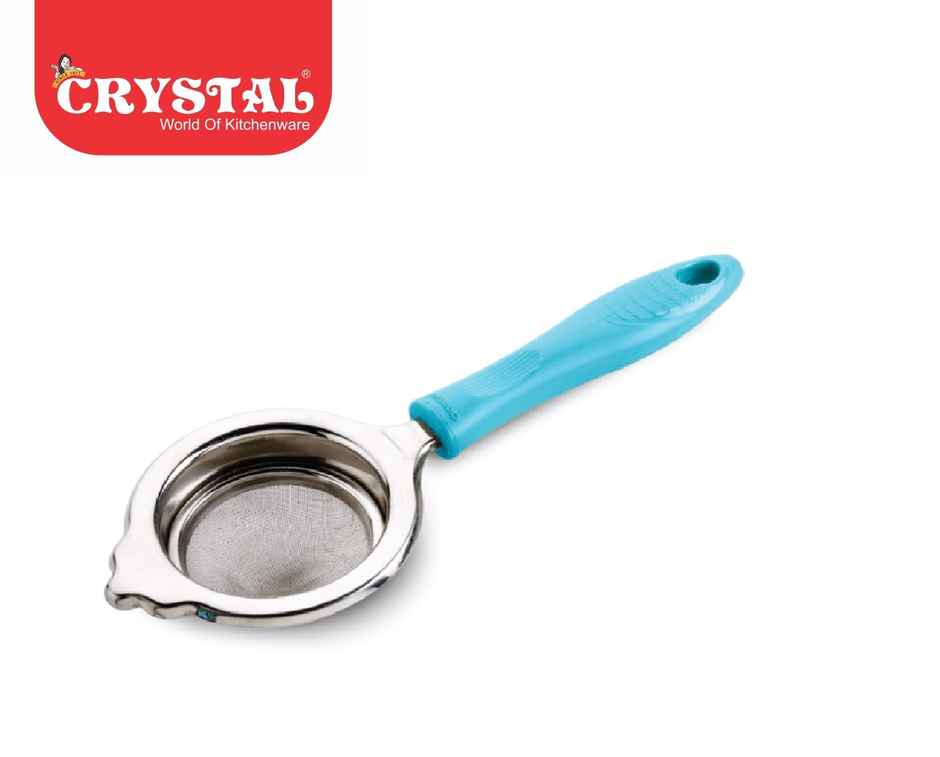 Crystal Stainless Steel Small Strainer, Color May Vary