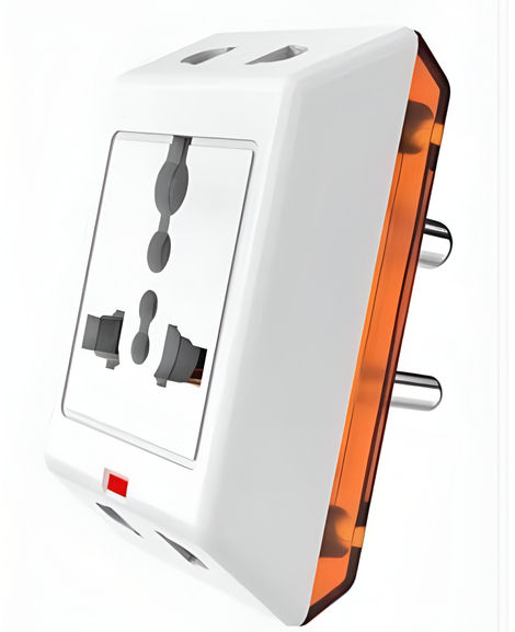 Wipro 3 Way Multiplug Adaptor with 1 Universal Socket