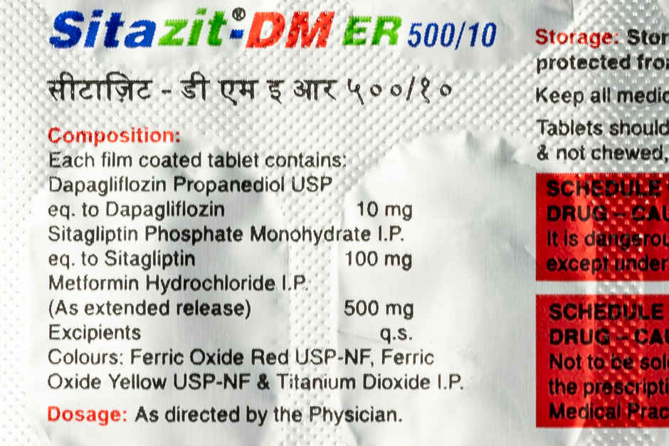 Sitazit-DM ER 500/10 Tablet