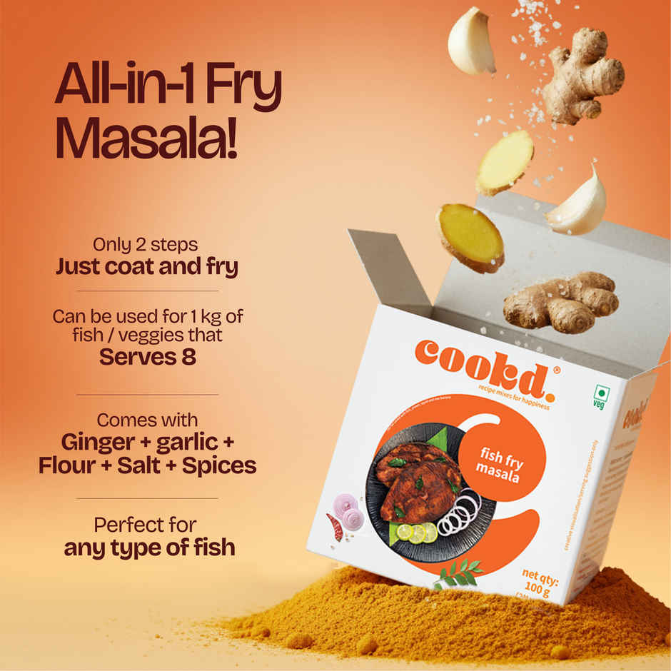 Cookd Fish Fry Masala | Ready to Cook Spice Mix