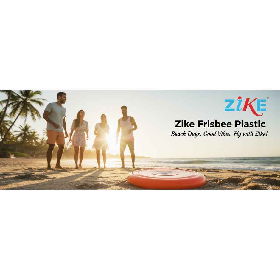 Zike Ultimate Frisbee - Size Large, Red Colour for Outdoor Fun