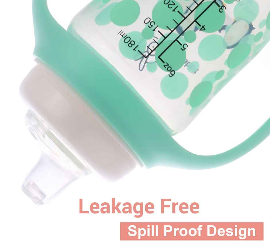 R for Rabbit Penguin Spout Sipper Cup Bottle Green