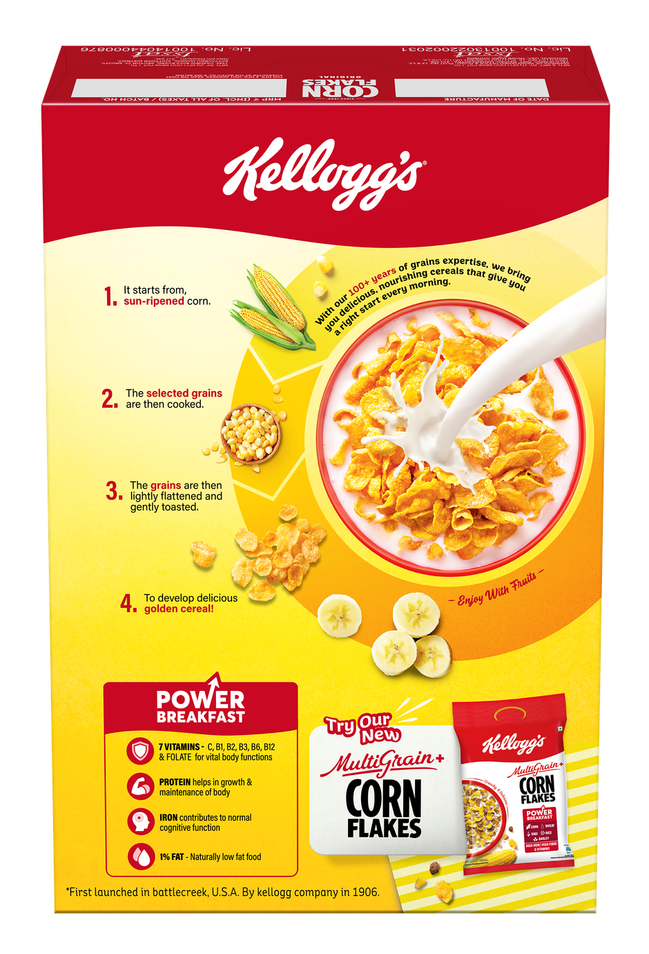 Kellogg's Corn Flakes Original | Power Breakfast | 7 Vitamins