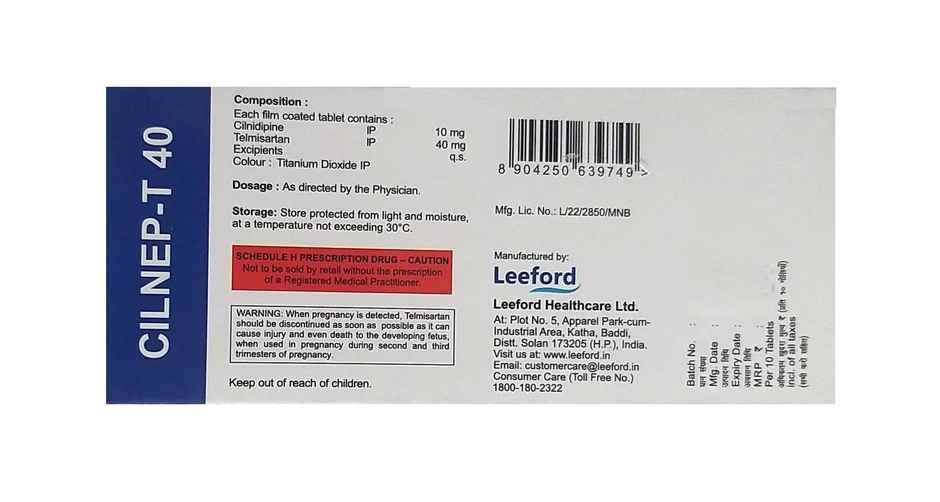 Cilnep-T 40 Tablet