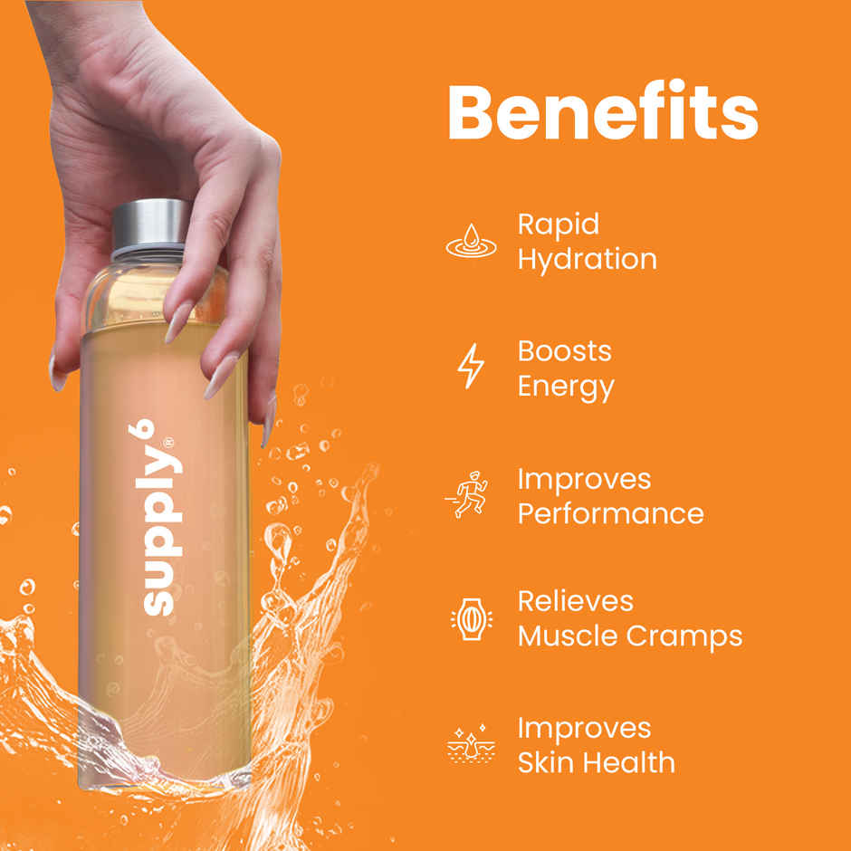 Supply6 Salts | Electrolyte Mix | Sodium, Potassium, Magnesium, Zinc, Fiber | Mango