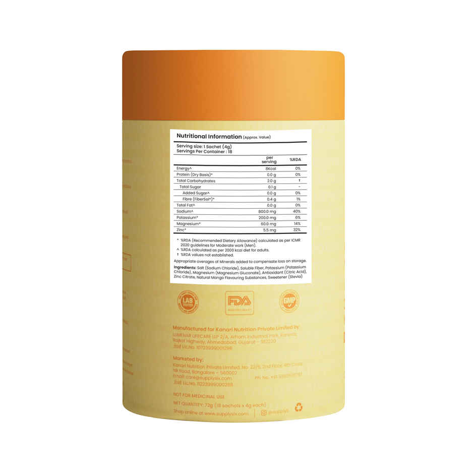 Supply6 Salts Mango Electrolyte Mix