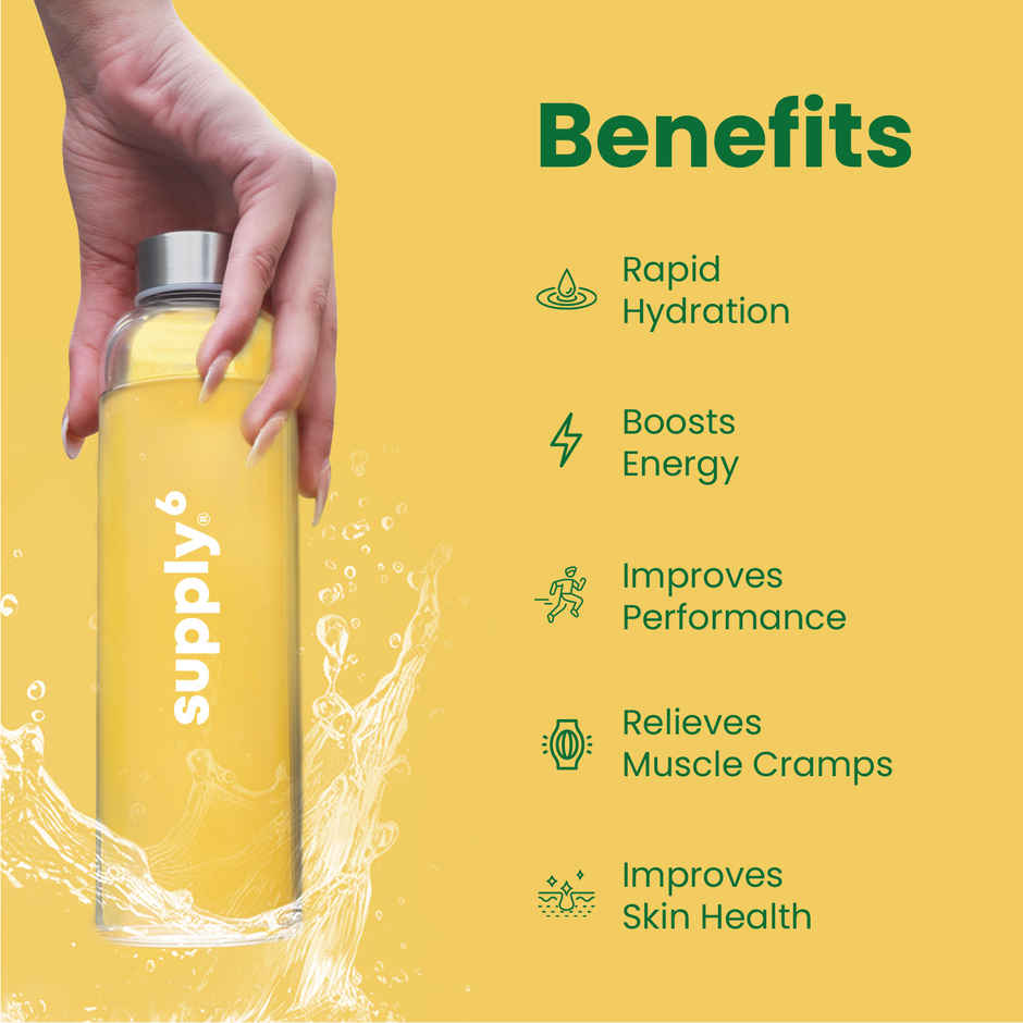 Supply6 Salts | Electrolyte Mix | Sodium, Potassium, Magnesium, Zinc, Fiber | Lime