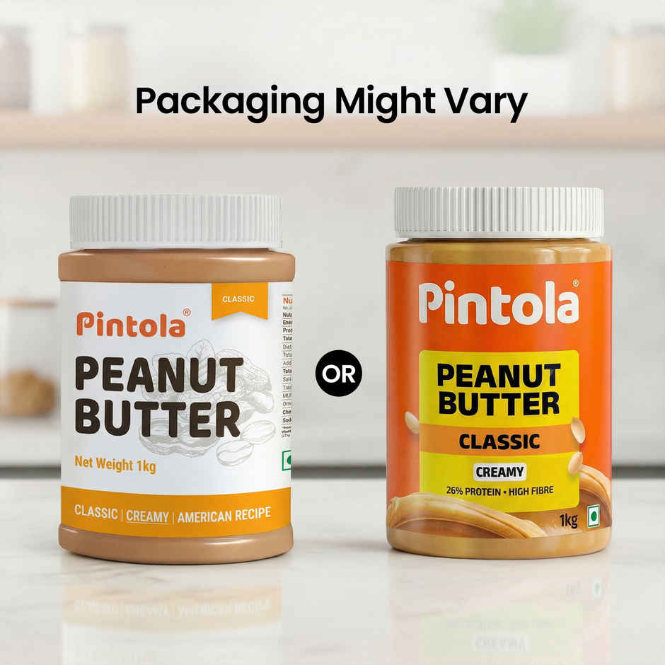 Pintola Classic Peanut Butter Creamy Original American Recipe With High Protein Fiber